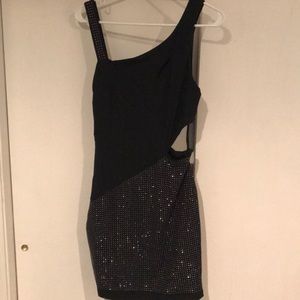 Bebe half sequined party dress!